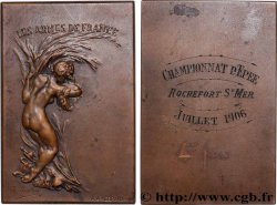 TROISIÈME RÉPUBLIQUE Plaquette, Les armes de France, Championnat d’épée