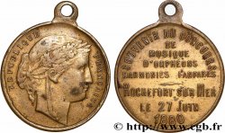 TROISIÈME RÉPUBLIQUE Médaille, Souvenir du concours de musique