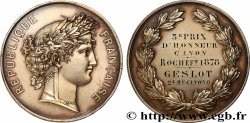 TROISIÈME RÉPUBLIQUE Médaille, 3e prix d’honneur, Canon
