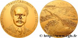 GABON - RÉPUBLIQUE - ALBERT BERNARD BONGO Médaille, Le transgabonais: inauguration de la ligne Booué-Franceville
