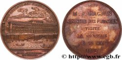 III REPUBLIC Médaille, Visite de la Monnaie AU