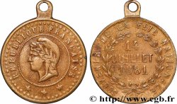 III REPUBLIC Médaille, Souvenir de la fête nationale