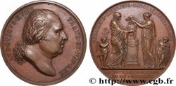 LOUIS XVIII Médaille, Hommage rendu aux cendres royales AU