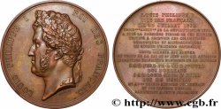 LOUIS-PHILIPPE I Médaille, Première pierre posée pour le futur Museum d’histoire naturelle AU