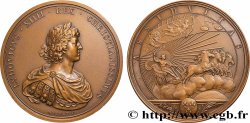 LOUIS XIV &nbsp;THE SUN KING&nbsp; Médaille, Présence assidue du roi aux conseils, refrappe