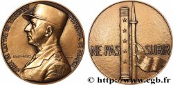 QUATRIÈME RÉPUBLIQUE Médaille, Maréchal Jean de Lattre de Tassigny, refrappe
