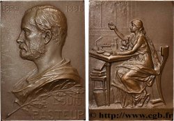 CINQUIÈME RÉPUBLIQUE Plaquette, Louis Pasteur, refrappe