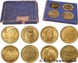 TROISIÈME RÉPUBLIQUE Coffret de 4 médailles, Exposition Coloniale Internationale