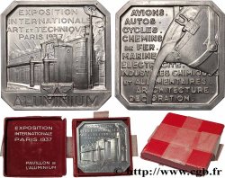 TROISIÈME RÉPUBLIQUE Médaille, Exposition Internationale, Art et Technique, Aluminium SUP