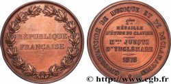 TROISIÈME RÉPUBLIQUE Médaille, Conservatoire de musique et de déclamation, 1ère médaille d’étude du clavier