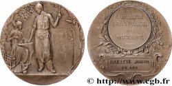 III REPUBLIC Médaille, Le travail, Compagnie française des métaux