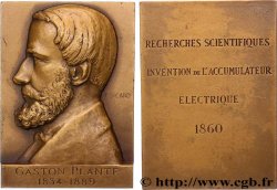 III REPUBLIC Plaquette, Gaston Planté