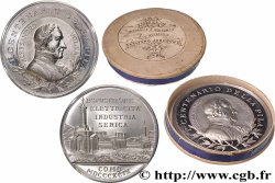 ITALY - KINGDOM OF ITALY - UMBERTO I Médaille, Centenaire de la découverte de la batterie, Exposition de l’électricité, de l’industrie et de la soie