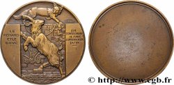 LITERATURE : WRITERS - POETS Médaille, Le renard et le bouc, refrappe