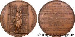 SECOND EMPIRE Médaille, Restauration et consécration de la cathédrale Notre Dame de Paris, refrappe