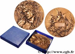 TROISIÈME RÉPUBLIQUE Médaille Orphée - Joueur de lyre, refrappe