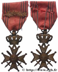 BELGIQUE - ROYAUME DE BELGIQUE - RÈGNE DE LÉOPOLD III Médaille, Croix de guerre