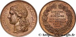 III REPUBLIC Médaille, Exposition universelle de Paris
