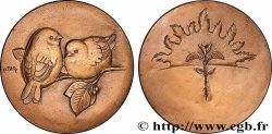 CINQUIÈME RÉPUBLIQUE Médaille, Oiseaux, refrappe
