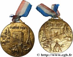 III REPUBLIC Médaille, Exposition Paris 1931