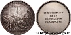 FUNFTE FRANZOSISCHE REPUBLIK Médaille, Bicentenaire de la Révolution, Siège de la Bastille