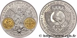 FUNFTE FRANZOSISCHE REPUBLIK Médaille, 2000 ans d’histoire monétaire française, Essai de la 100 Francs or, Paris