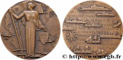 QUATRIÈME RÉPUBLIQUE Médaille, Centenaire de la Compagnie Transatlantique