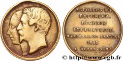 ZWEITES KAISERREICH Médaille, Mariage de Napoléon III et d’Eugénie