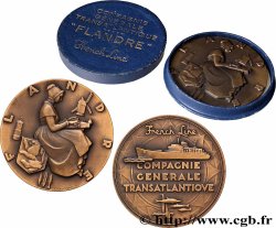 III REPUBLIC Médaille, Paquebot Flandre