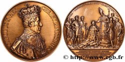 CHARLES X Médaille, Sacre de Charles X, refrappe