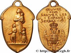 III REPUBLIC Plaquette, Oeuvre pour sauver les enfants serbes