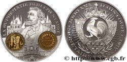 V REPUBLIC Médaille, 2000 ans d’histoire monétaire française, Le Franc-pied quadruple