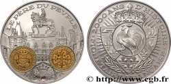 V REPUBLIC Médaille, 2000 ans d’histoire monétaire française, Écu d’or au porc-épic Louis XII