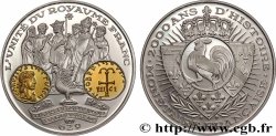 V REPUBLIC Médaille, 2000 ans d’histoire monétaire française, Tiers sou d’or Dagobert Ier