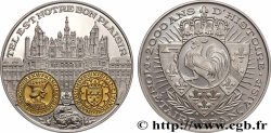 FUNFTE FRANZOSISCHE REPUBLIK Médaille, 2000 ans d’histoire monétaire française, le teston de François Ier et Chambord