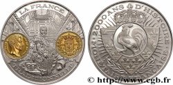 FUNFTE FRANZOSISCHE REPUBLIK Médaille, 2000 ans d’histoire monétaire française, Essai de la 100 Francs or, Paris