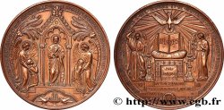 SECOND EMPIRE Médaille de Baptême, Communion et Confirmation
