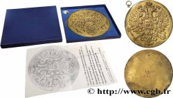 RUSSIA Large médaille, Emblème de Russie, Millénaire du baptême de la Russie
