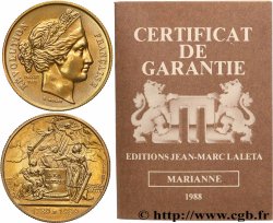 FUNFTE FRANZOSISCHE REPUBLIK Médaille, Bicentenaire de la Révolution Française, La Confédération des Français