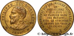 III REPUBLIC Médaille, Philippe d’Orléans, frappe médaille module de 10 centimes
