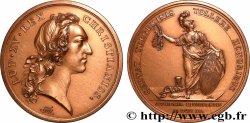 LOUIS XV THE BELOVED Médaille, L’académie de Dijon, refrappe