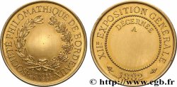 TROISIÈME RÉPUBLIQUE Médaille, XIIe exposition générale, Société philomathique