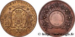 TROISIÈME RÉPUBLIQUE Médaille, Exposition, Société horticole et viticole de la Gironde