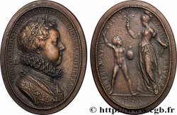 LOUIS XIII LE JUSTE Plaquette, Avènement de Louis XIII et régence de Marie de Médicis