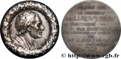 TROISIÈME RÉPUBLIQUE Médaille, Tombeau deJean Jacques Rousseau au Panthéon