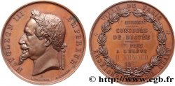 SECOND EMPIRE Médaille de la ville de Paris - Dictée et chant