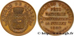 III REPUBLIC Médaille de la fête nationale - 14 juillet 1880