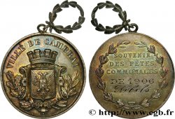 TERZA REPUBBLICA FRANCESE Médaille des fêtes communales de Cambrai