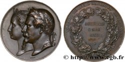 SEGUNDO IMPERIO FRANCES Médaille, Voyage à Auxerre