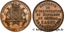 TERZA REPUBBLICA FRANCESE Médaille du monument au Général Saget